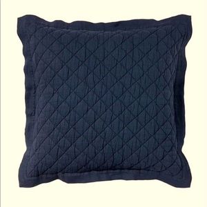 Pottery Barn Midnight Navy Euro Sham Cover Set